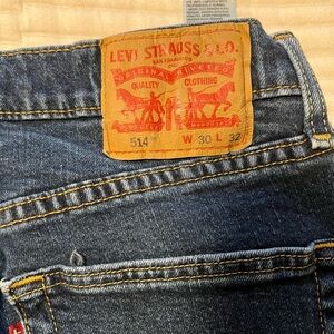 Levi's Blue Slim Straight Jeans Classic Style